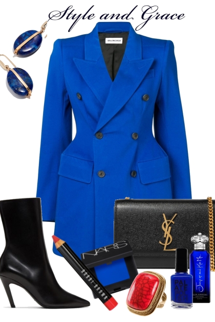 Royal Blue 1- combinação de moda