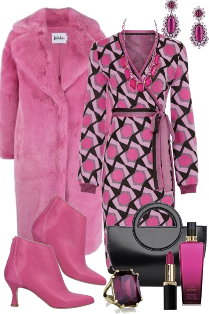 Pink Black and Pretty- Модное сочетание