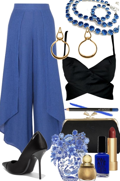 Blue Satin- Fashion set