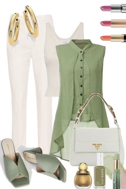 Green and Gold 2- Fashion set