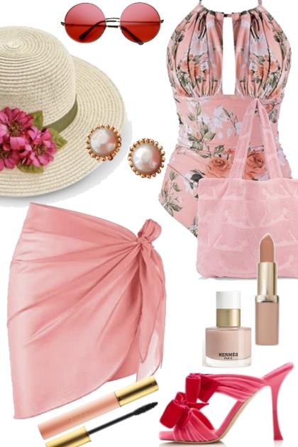 Pink Beach- Combinazione di moda
