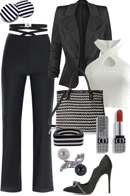 Black White Style- Modna kombinacija