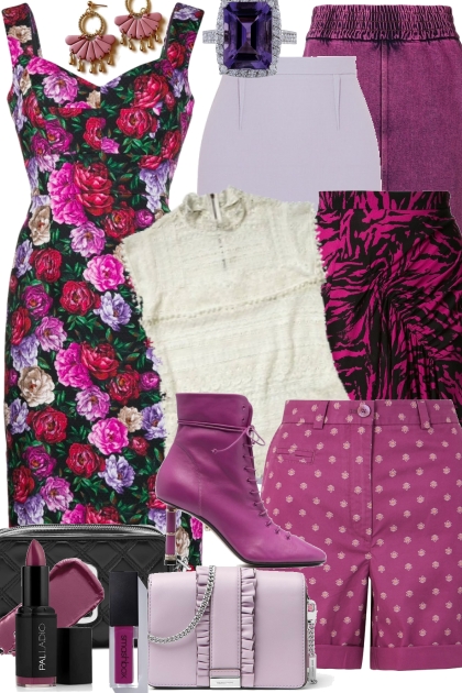 Summer Closet Three Purple- Combinaciónde moda