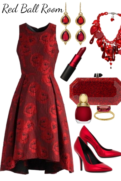 Satin Red- Fashion set