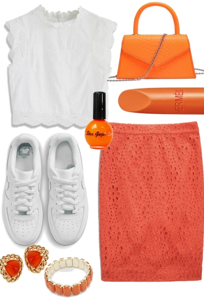 Orange Poppy- Modna kombinacija