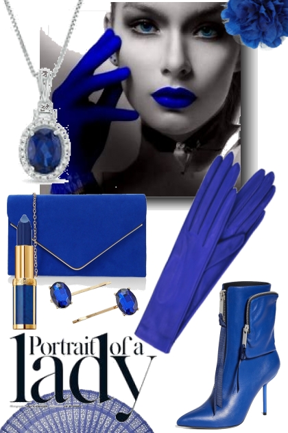 The Blue Lady- Combinazione di moda