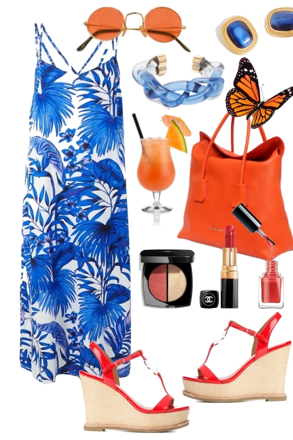 Orange and Blue- Combinazione di moda