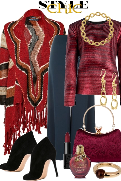 Burgundy Bliss- Combinazione di moda