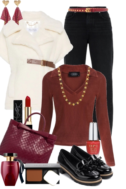 Burgundy Autumn- Combinazione di moda