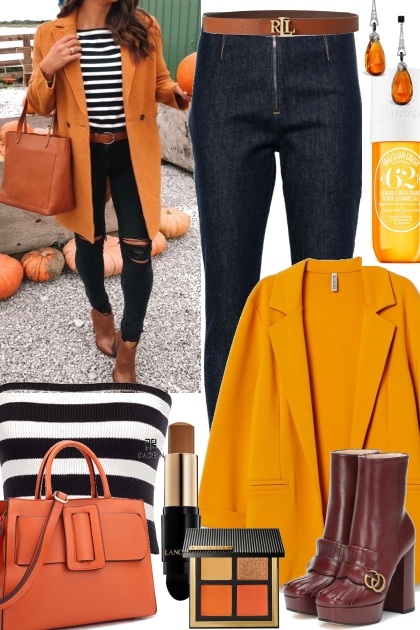 Fall Means Pumpkin Spice- Fashion set