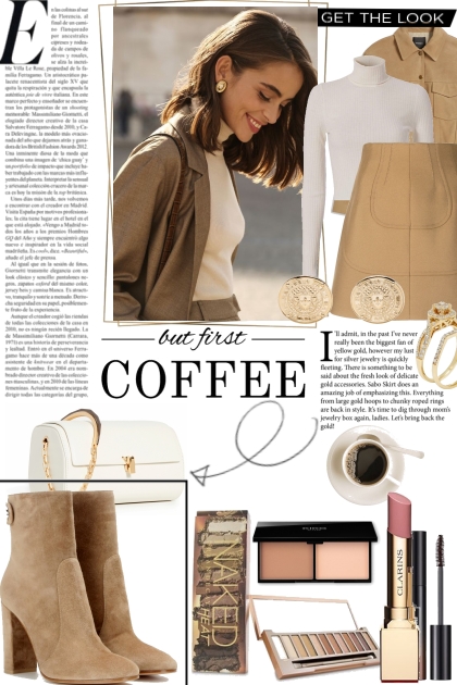 But first, coffee- combinação de moda
