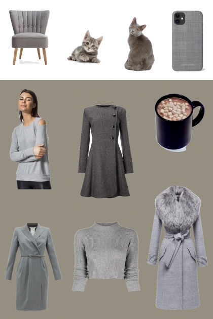 Grey winter- Combinaciónde moda