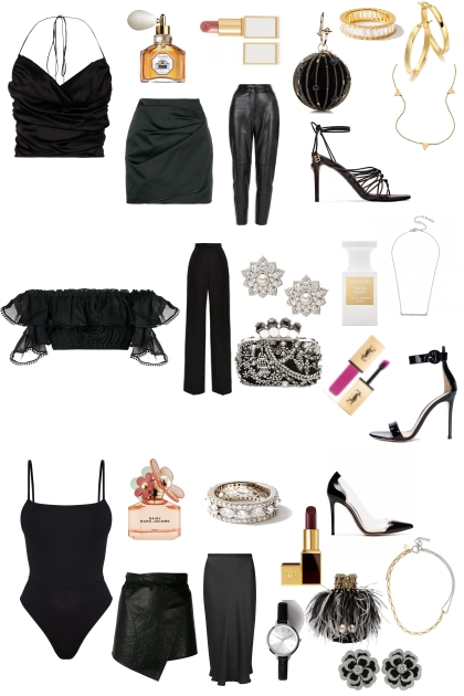 All black date night- Combinaciónde moda
