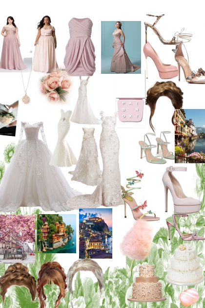 wedding blush pinks and white 
