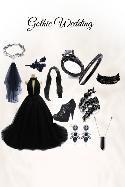 gothic wedding - Fashion set