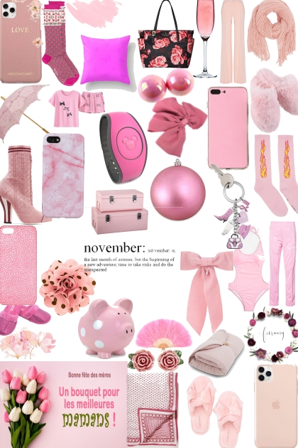 Pink Pink pInk- combinação de moda