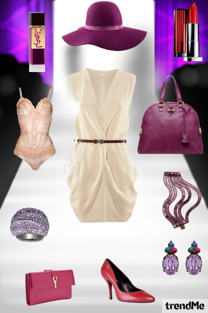 Violet elegance- Modna kombinacija