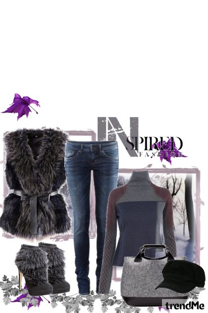 purple gray- Combinaciónde moda
