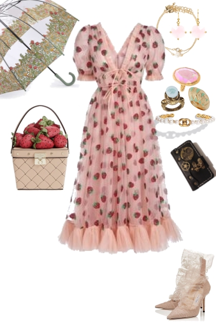 Strawberry- combinação de moda