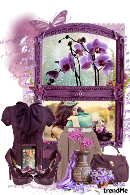 In purple- Fashion set