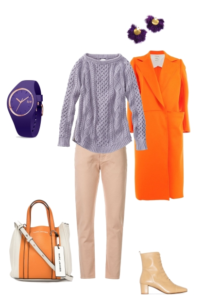 Lila- Orange- Модное сочетание