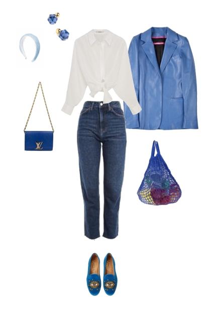 Shopping day in blue