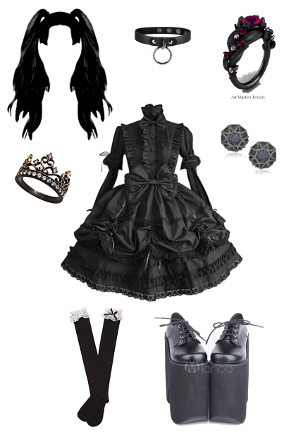 goth lolita- Fashion set