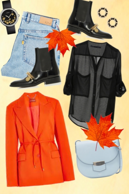 207/ October orange- Combinaciónde moda