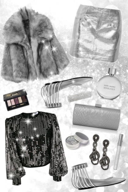 271/ Winter glam- Combinazione di moda