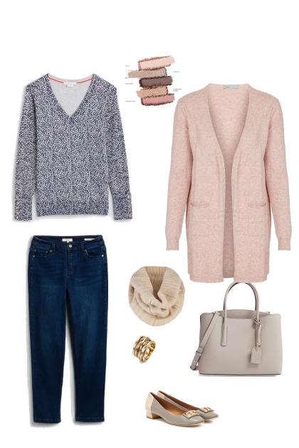 Spring 2021 - jeans and cardigan - Модное сочетание