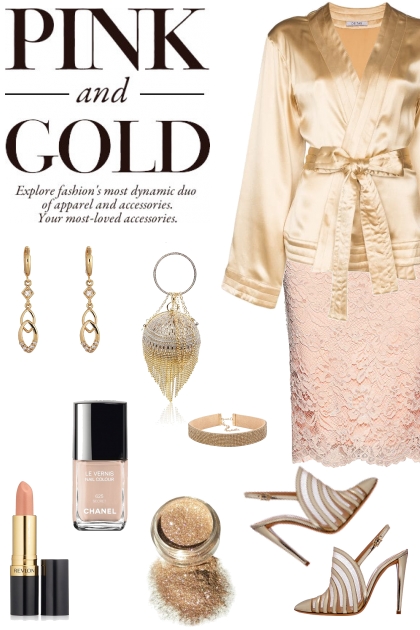 Take 1 make 5 - pink and gold - Fashion set