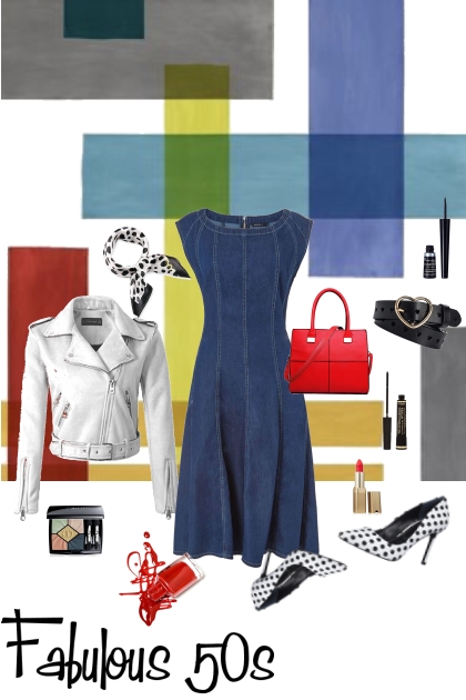 Take 1, make 5 - denim dress - Fabulous 50s- Modekombination