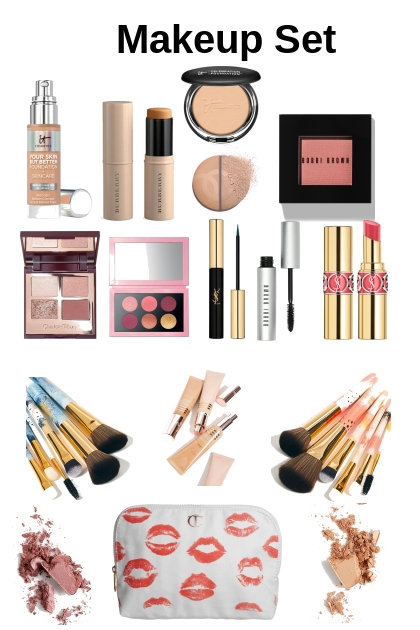 Makeup Set rose gold/pink/gold- Combinaciónde moda