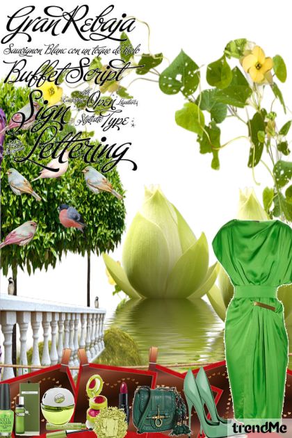 green- Combinazione di moda