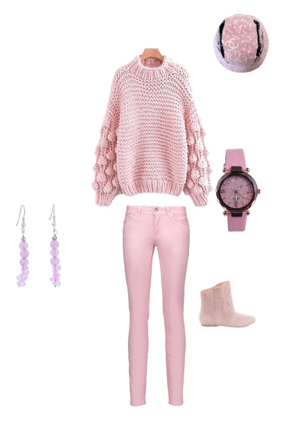 pink- Modekombination