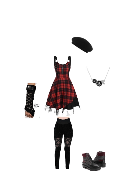 black and red - Fashion set