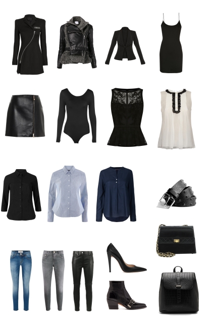 Basic wardrobe- combinação de moda