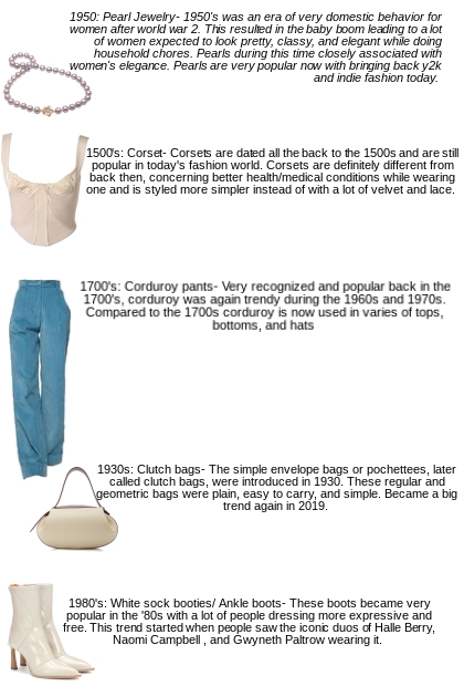 History of fashion- Fashion set