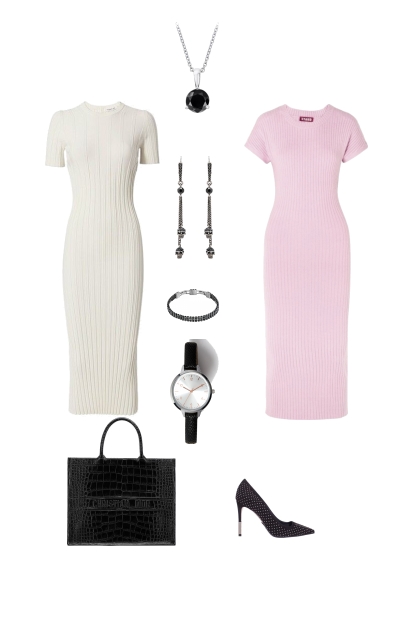 Pink & White Duo- Modekombination