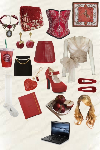 apple white ever after high inspired clothes- Fashion set
