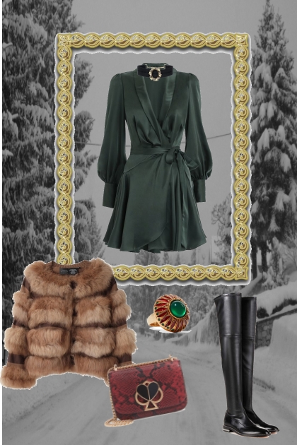 Luxe snow day look- Fashion set