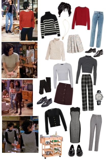 Monica Geller: Seasons 1-3- Combinaciónde moda