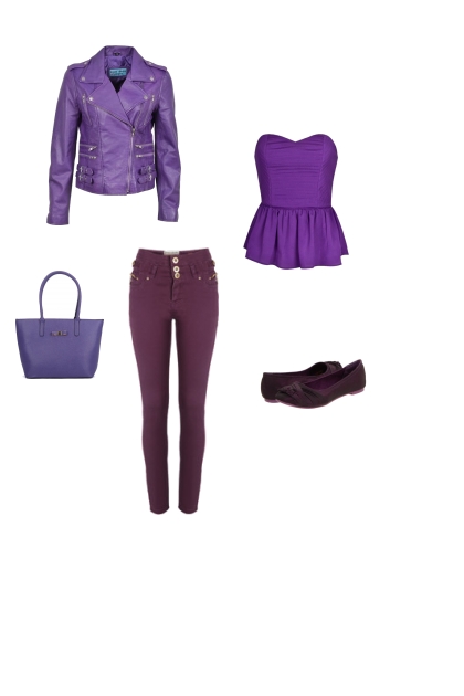Monochromatic Purple- Модное сочетание