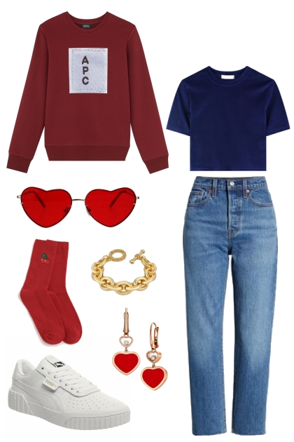 Heart outfit - Модное сочетание