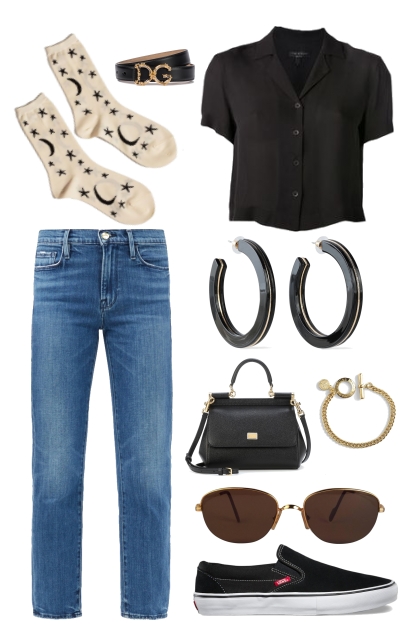 black outfit - Combinaciónde moda