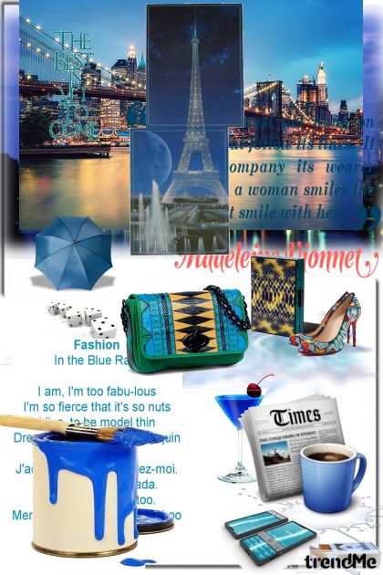 blue city- combinação de moda