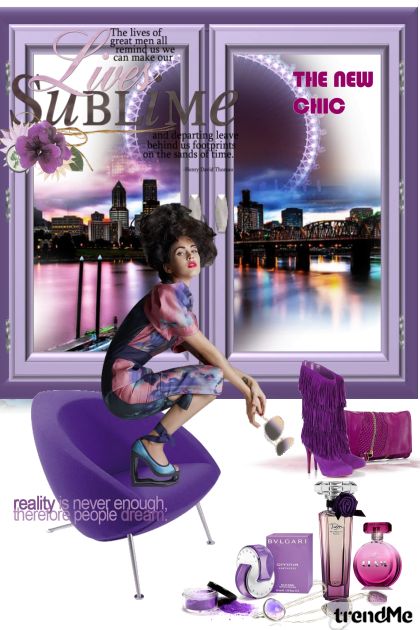 purple chic- Модное сочетание