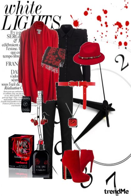 Black in Red- Модное сочетание