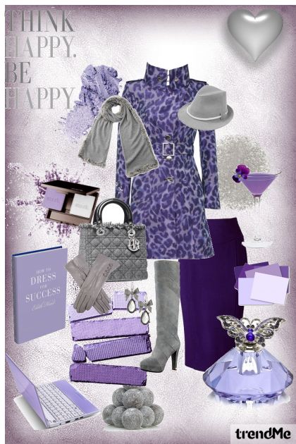 Grey in Violet - Modna kombinacija