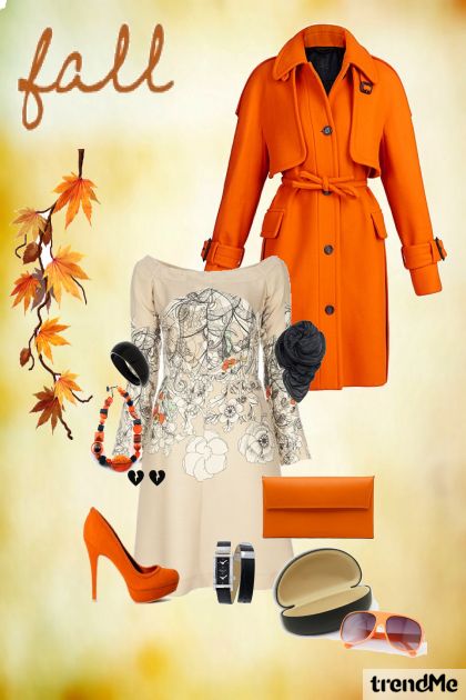 Orange Fall- combinação de moda